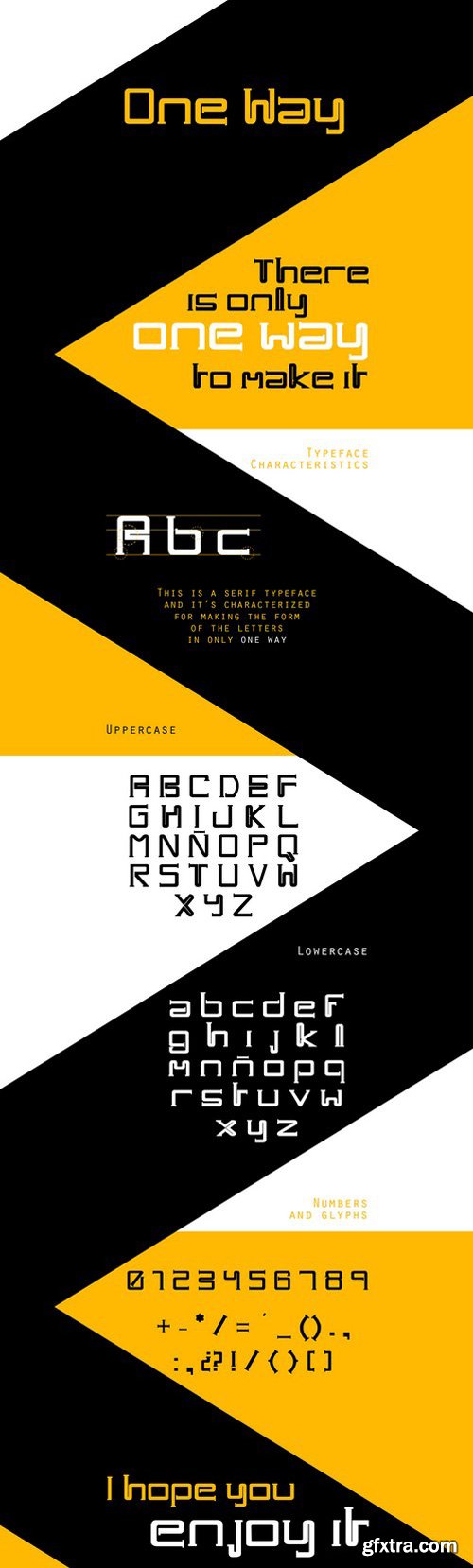 One Way Typeface
