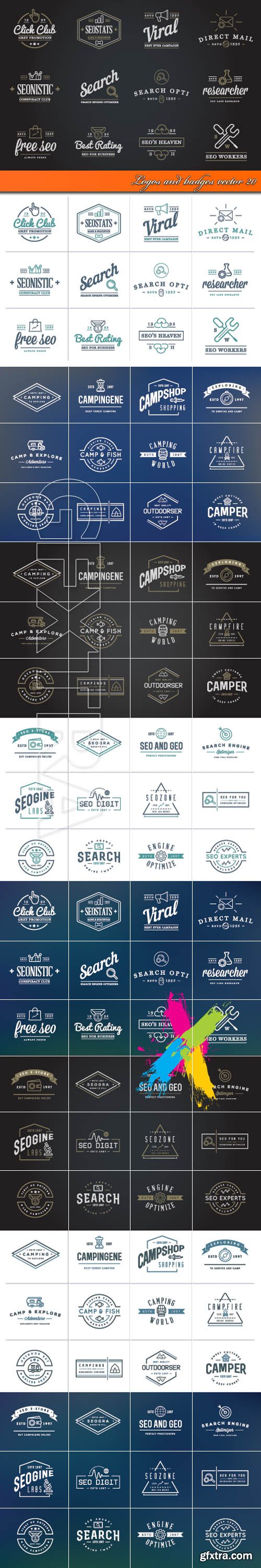 Logos and badges vector 20