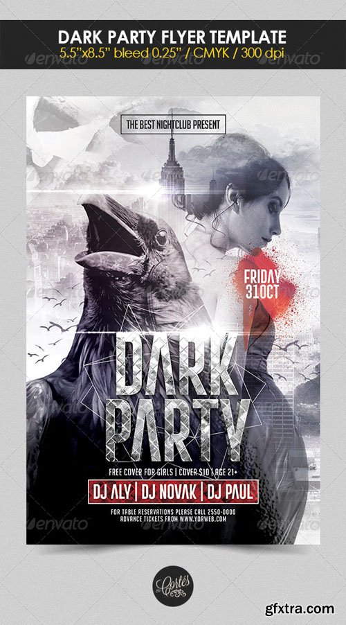 Dark Party Flyer Template