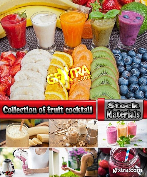 Collection of fruit cocktail drink glass jar of berry fruits 25 HQ Jpeg