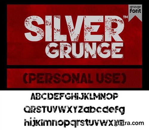 Silver Forte Grunge Font