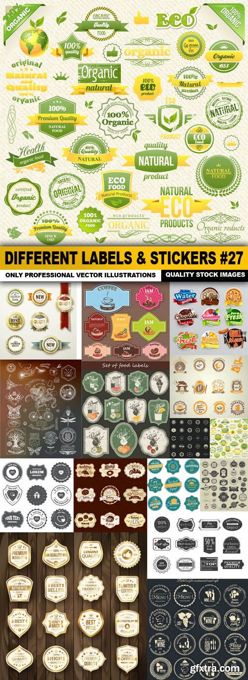 Different Labels & Stickers #27 - 15 Vector