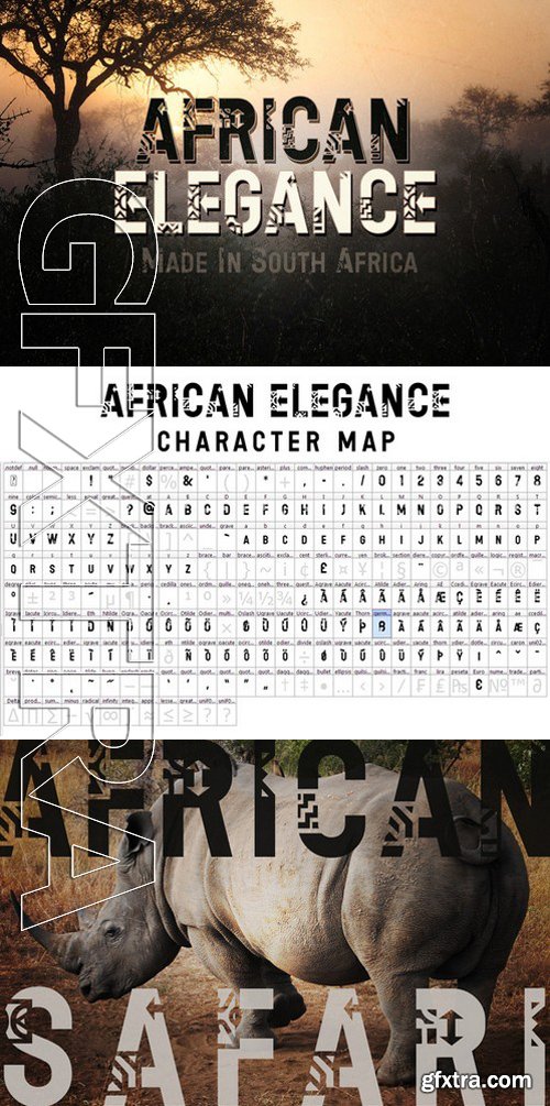 CM - African Elegance Ethnic Lettering 383217