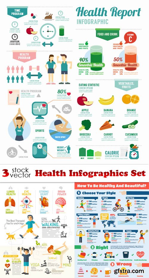 Vectors - Health Infographics Set