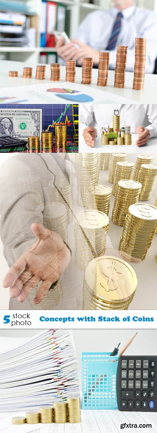 Photos - Concepts with Stack of Coins