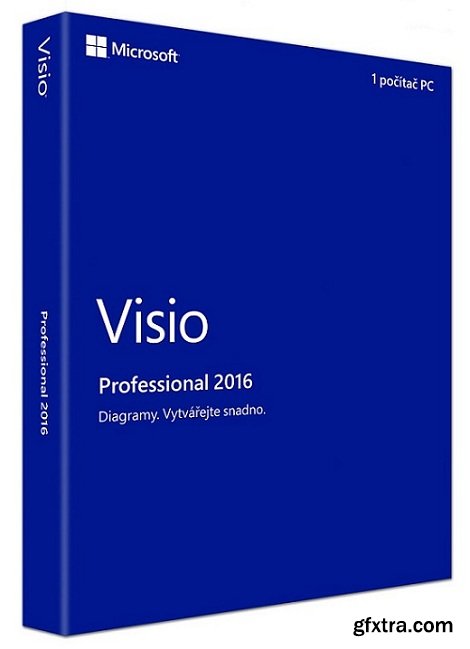 Microsoft Visio 2016 Professional 16.0.4266.1001 Retail / Volume License