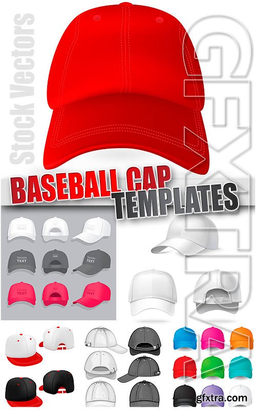 Baseball cap template - Stock Vectors