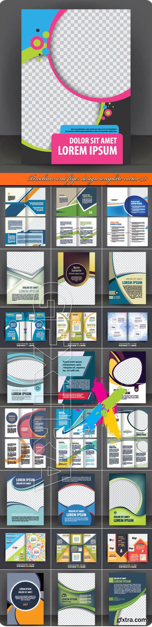 Brochure and flyer design template vector 48