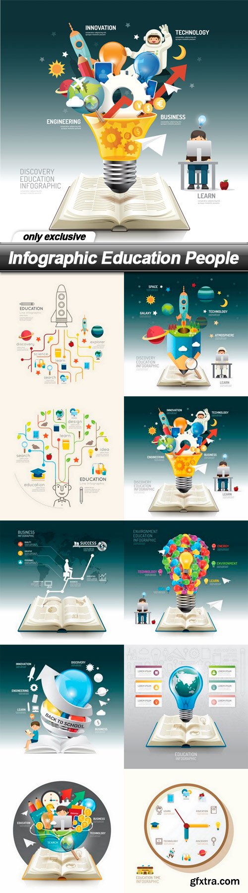 Infographic Education People - 10 EPS
