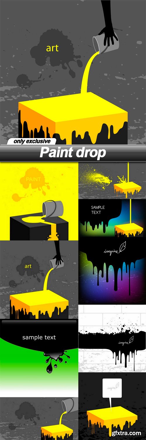 Paint drop - 9 EPS