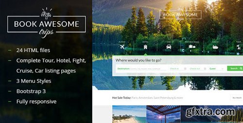 ThemeForest - Book Awesome Trip v1.1 - Travel Booking Site Template - 10571139