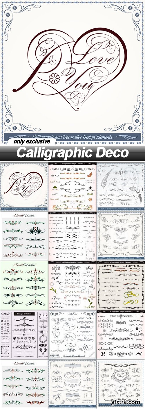 Calligraphic Deco - 15 EPS