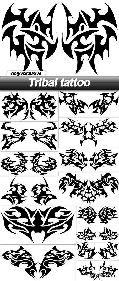 Tribal tattoo - 15 EPS