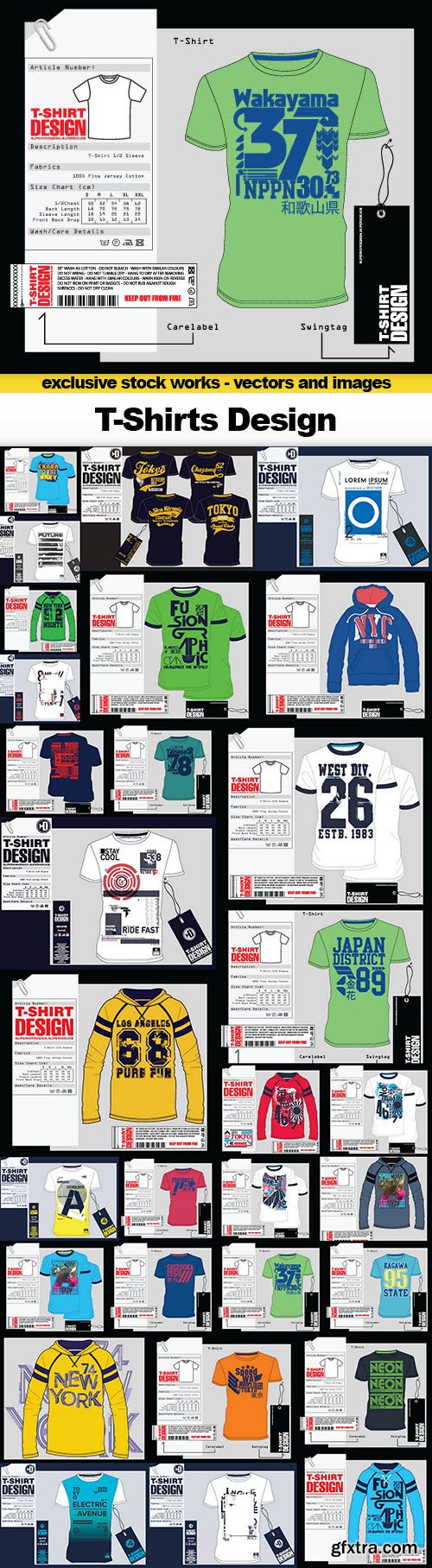 T-Shirts Design, 30x EPS