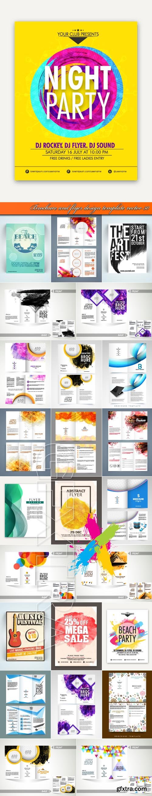 Brochure and flyer design template vector 50