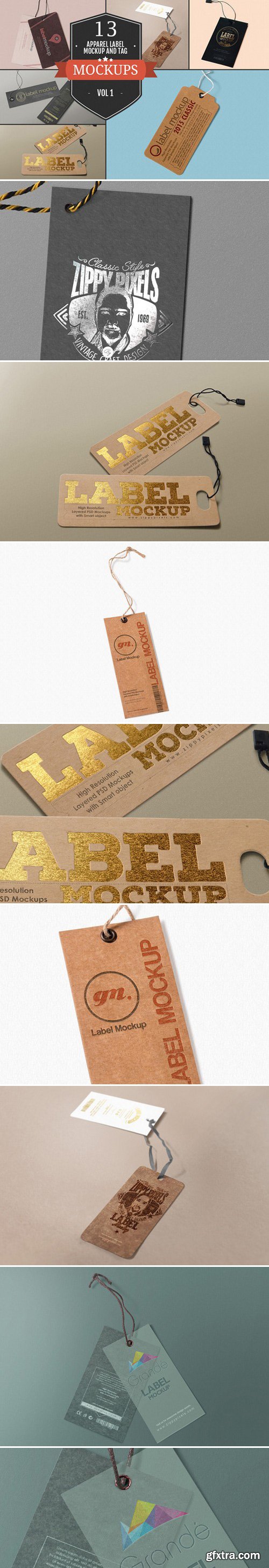 CM - Apparel Label & Tag Mockups Vol. 1 377050