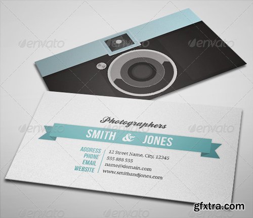GraphicRiver - Sleek Illustrated Photography Business Card - 2398103