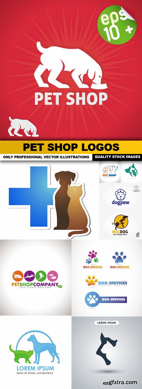 Pet Shop Logos - 10 Vector