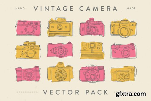 Vintage Vector Camera Pack