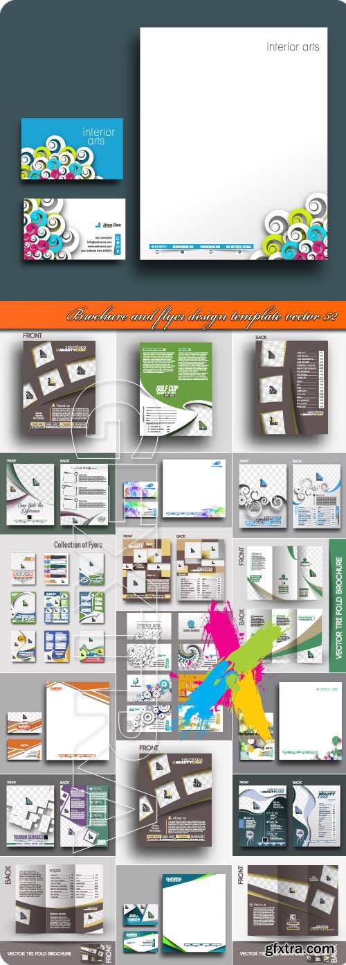 Brochure and flyer design template vector 52