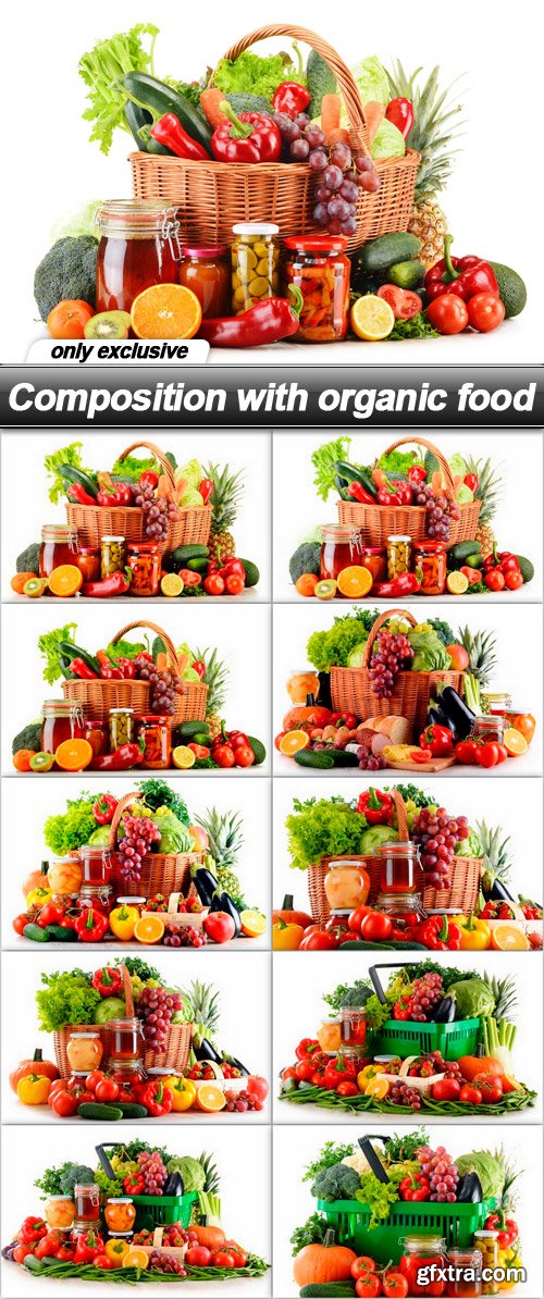 Composition with organic food - 10 UHQ JPEG