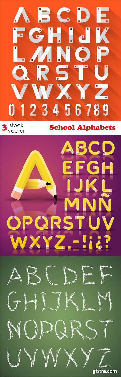 Vectors - School Alphabets