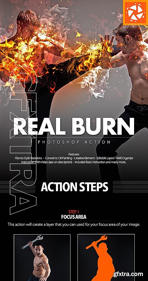 GraphicRiver - Real Burn Photoshop Action 13093035