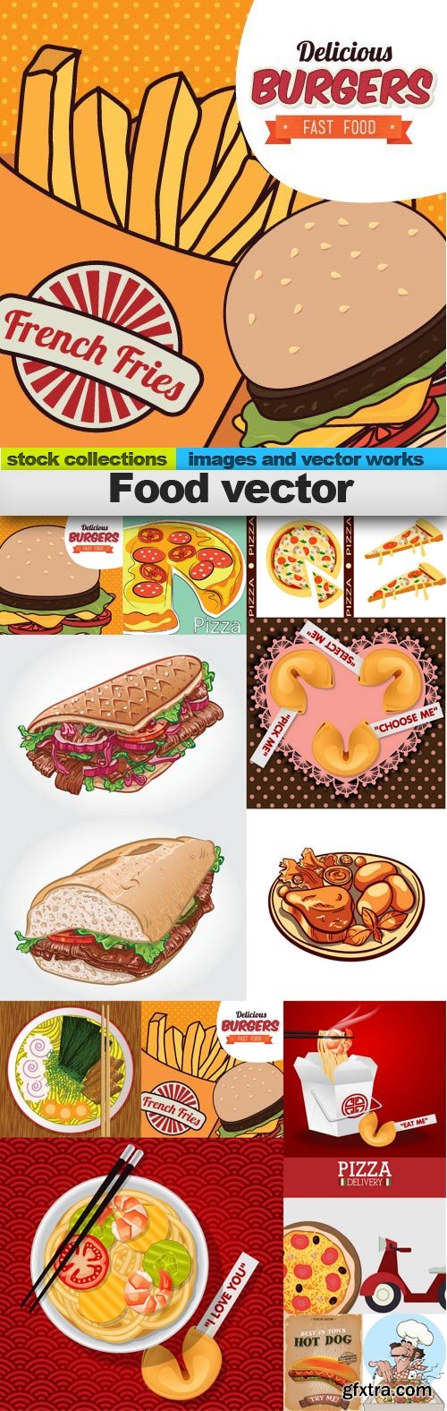 Food vector, 15 x EPS