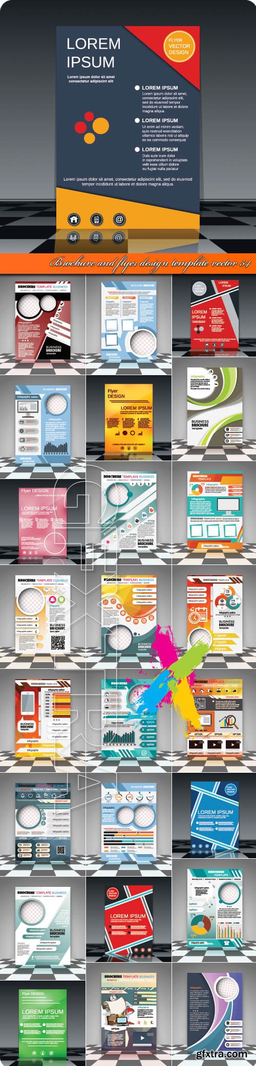 Brochure and flyer design template vector 54