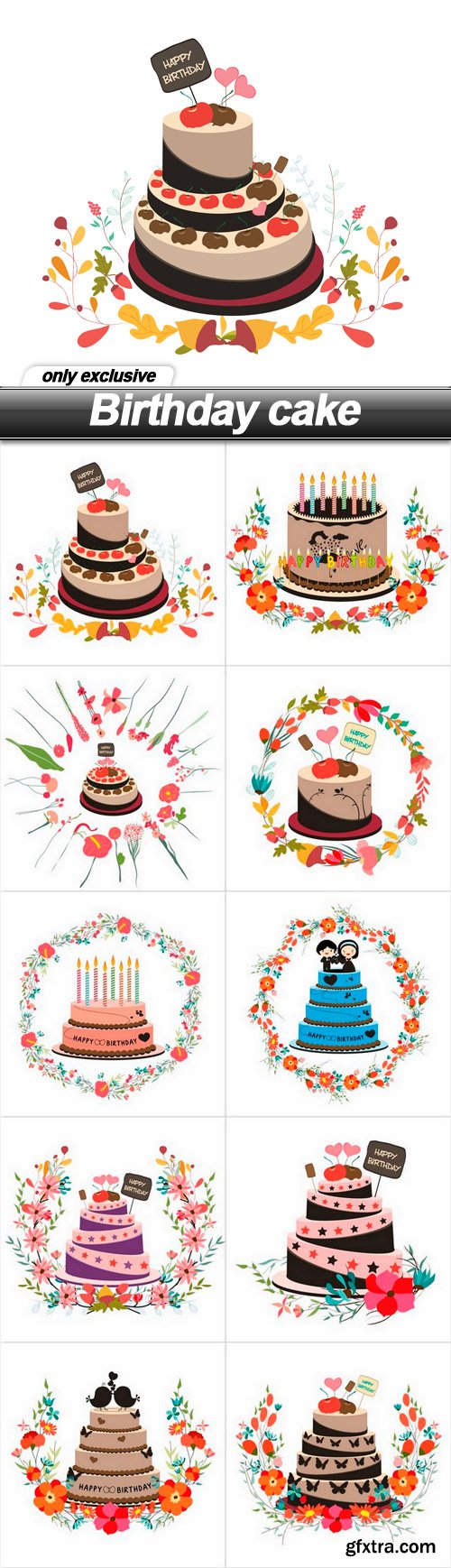Birthday cake - 10 EPS