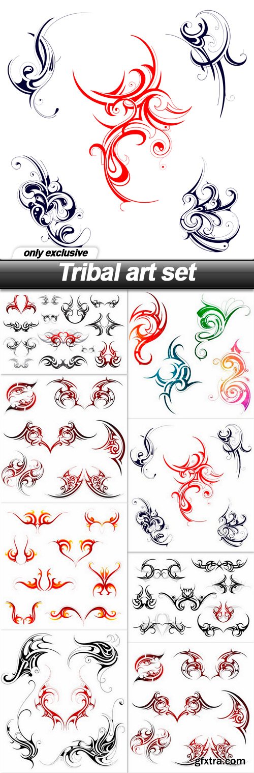 Tribal art set - 8 EPS