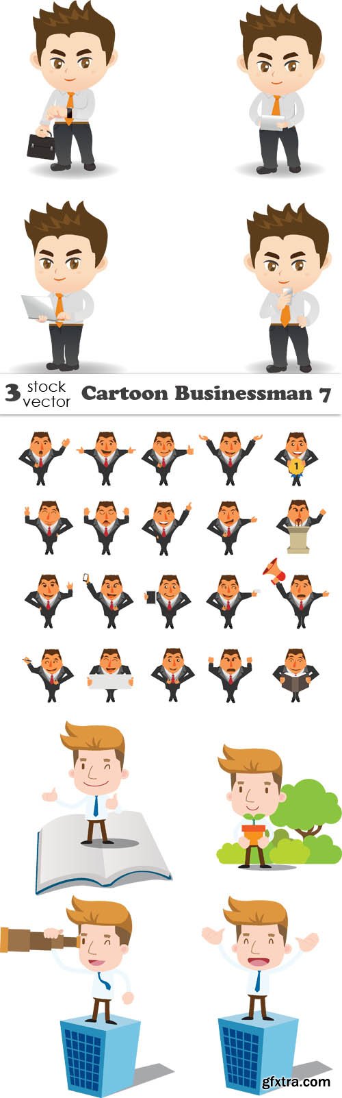 Vectors - Cartoon Businessman 7