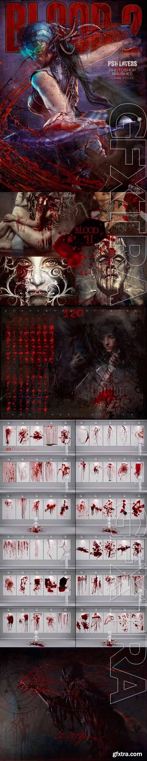 DAZ3D Rons Blood II Brushes