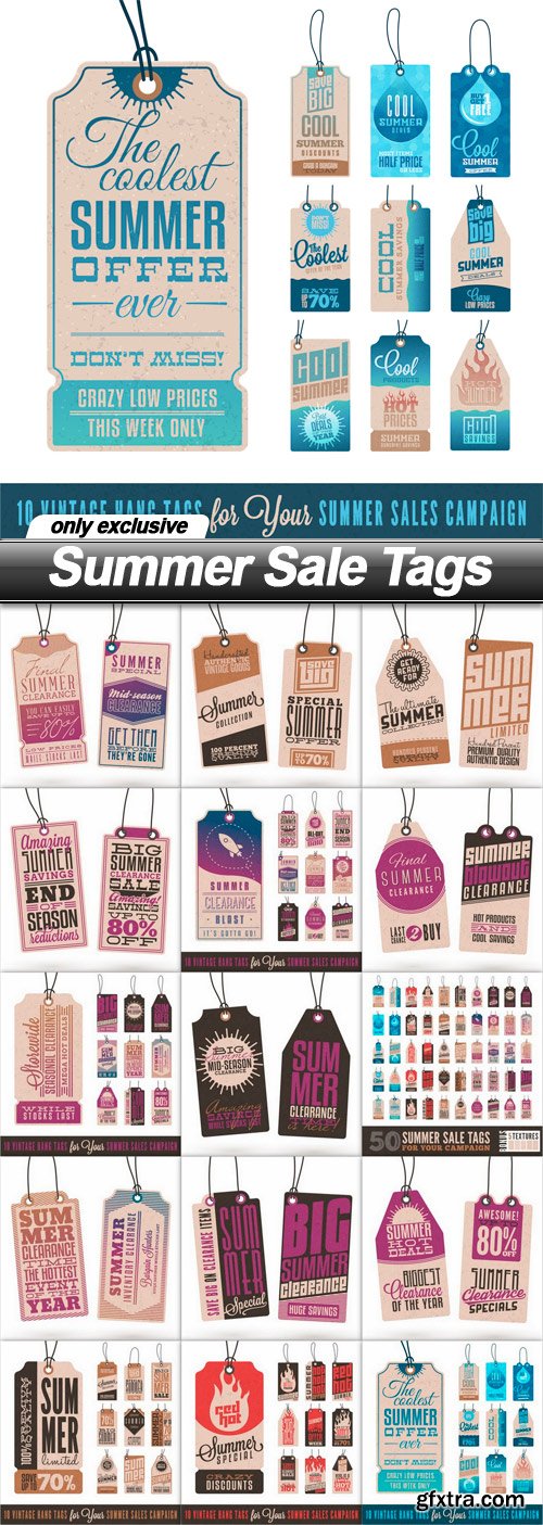 Summer Sale Tags - 15 EPS