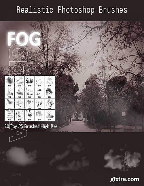 GraphicRiver - 20 Fog PS Brushes 13199381