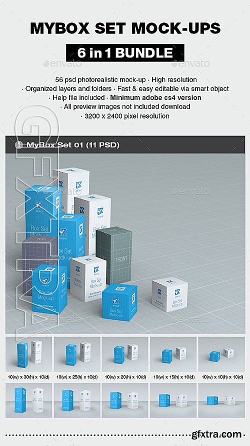 GraphicRiver - MyBox Set Mock-up Bundle 13179730