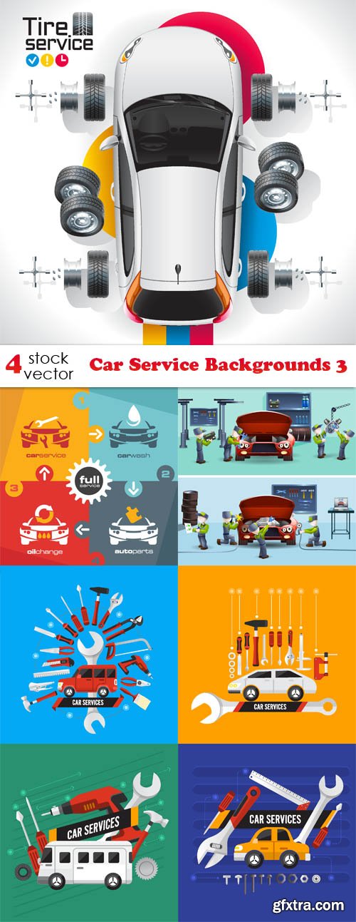 Vectors - Car Service Backgrounds 3