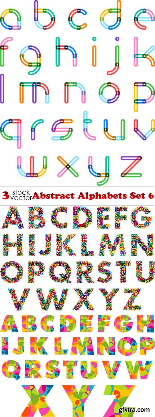 Vectors - Abstract Alphabets Set 6