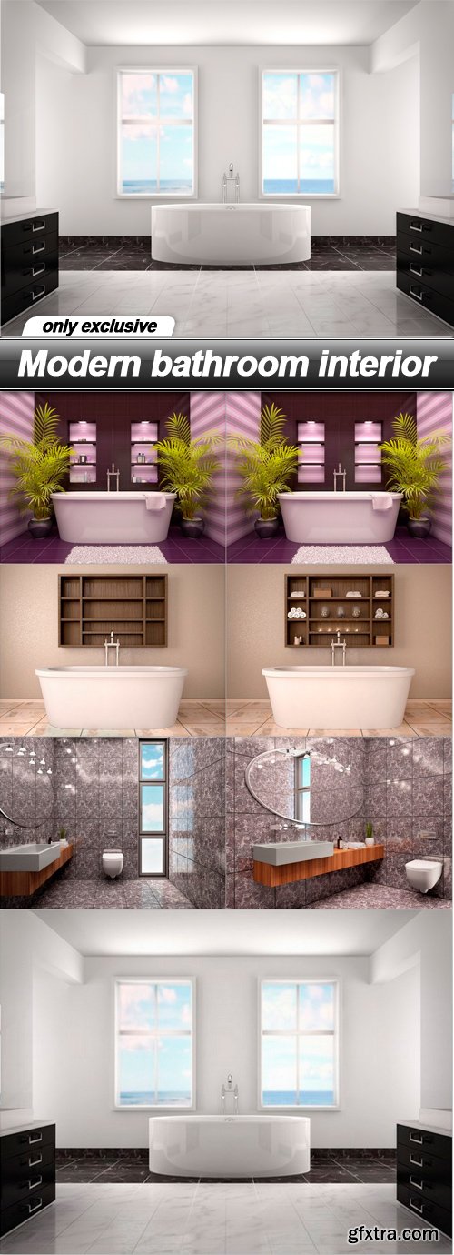 Modern bathroom interior - 7 UHQ JPEG