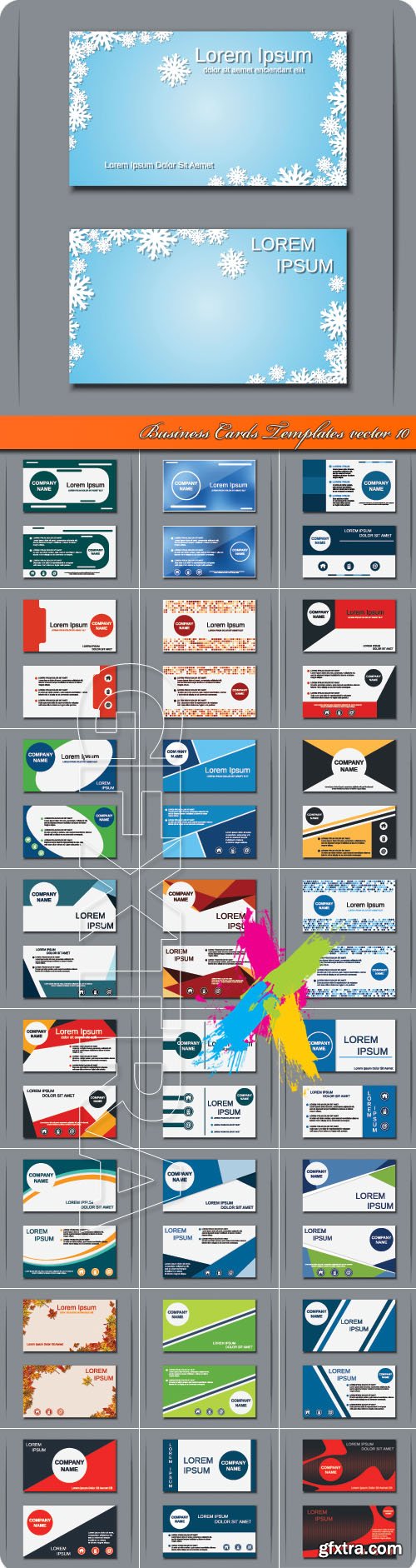 Business Cards Templates vector 10
