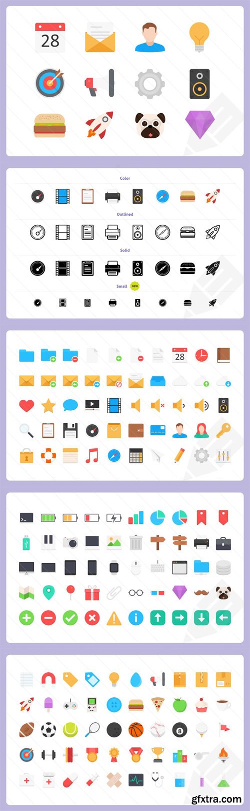 Filo - Flat Vector Icons Pack