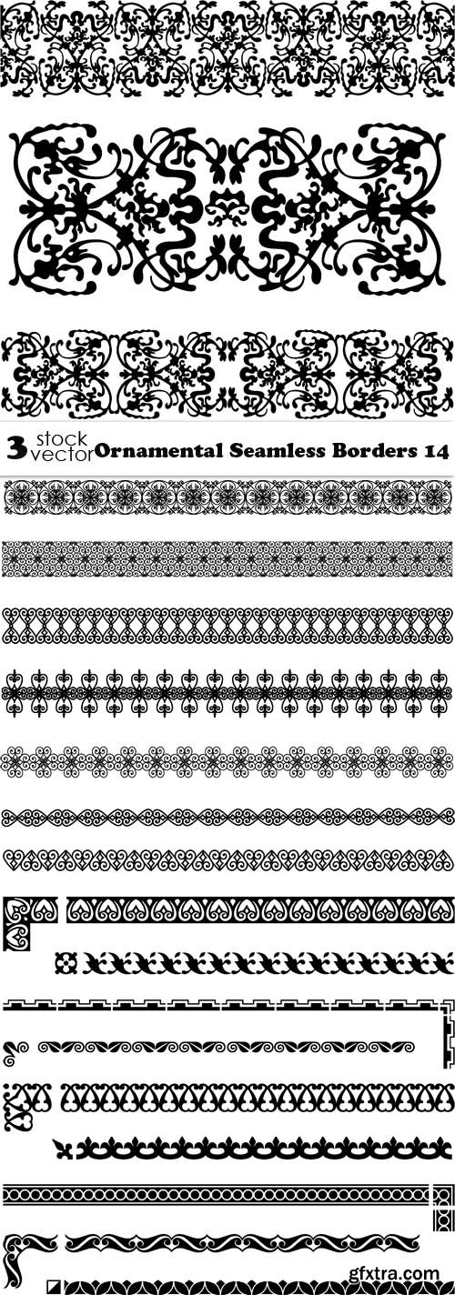 Vectors - Ornamental Seamless Borders 14