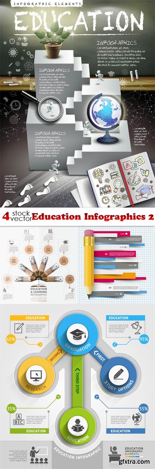 Vectors - Education Infographics 2