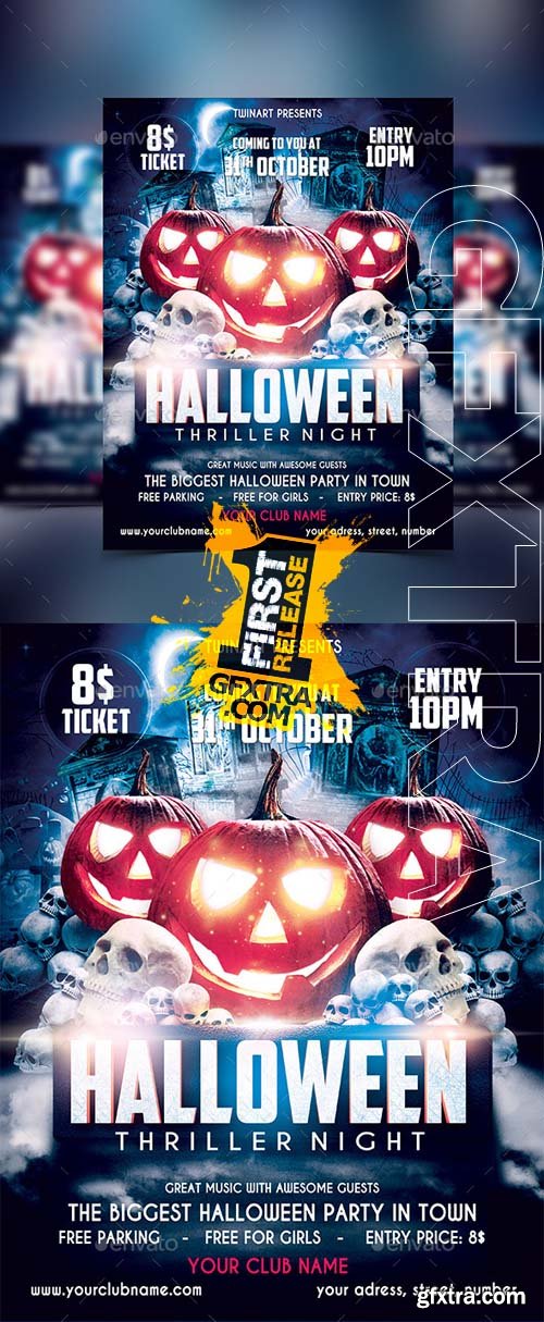Halloween Party Flyer 13220615
