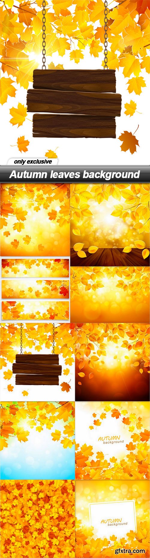 Autumn leaves background 2 - 10 EPS