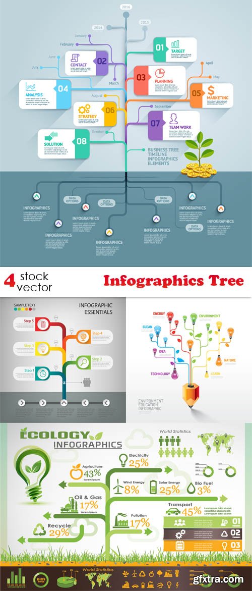 Vectors - Infographics Tree