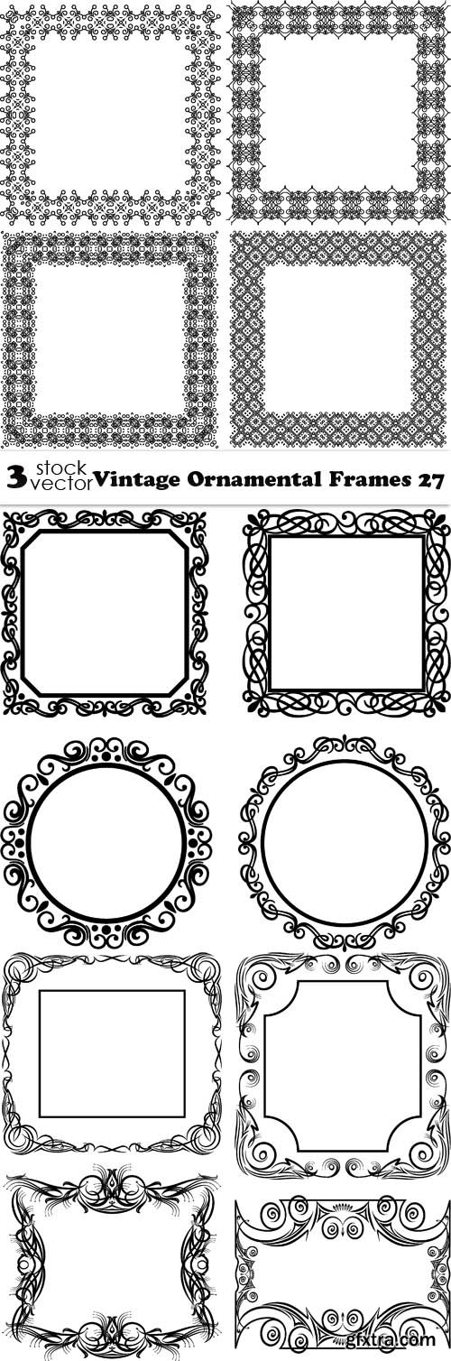 Vectors - Vintage Ornamental Frames 27
