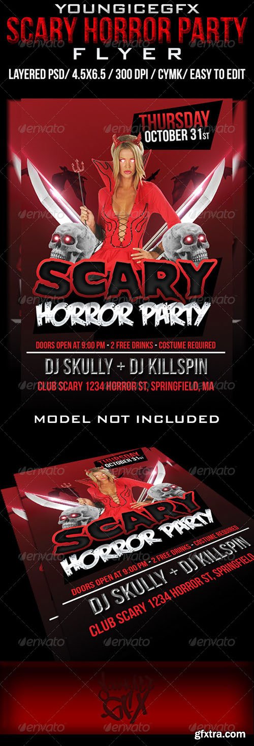 GraphicRiver - Scary Horror Party Flyer 5771801
