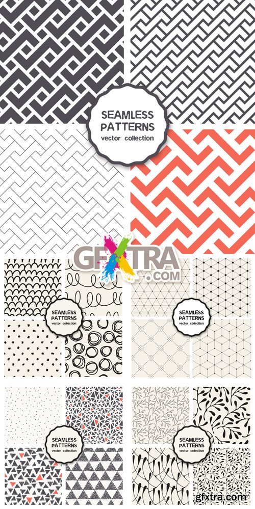 Seamless Patterns Vector Collection