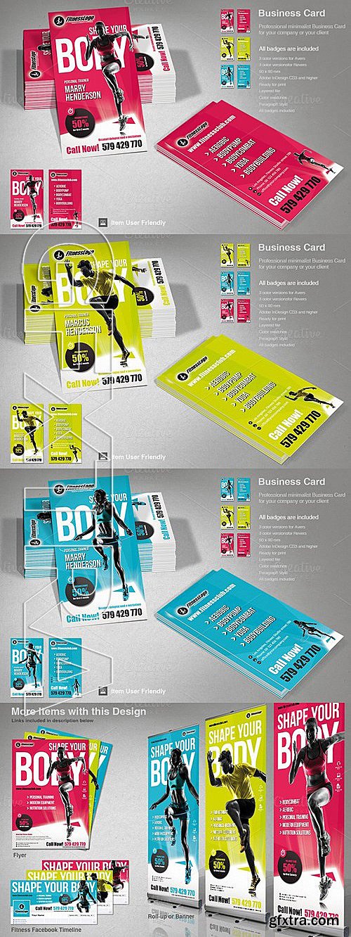 CM - Fitness Business Card 405288